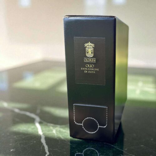Bag in box nera design olio extravergine Maremmano scorta famiglia